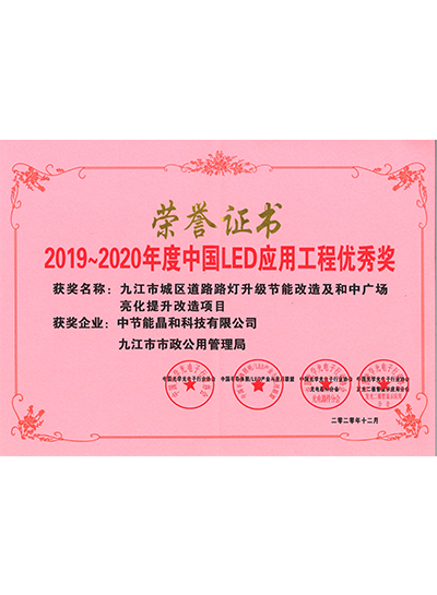Honor certificate